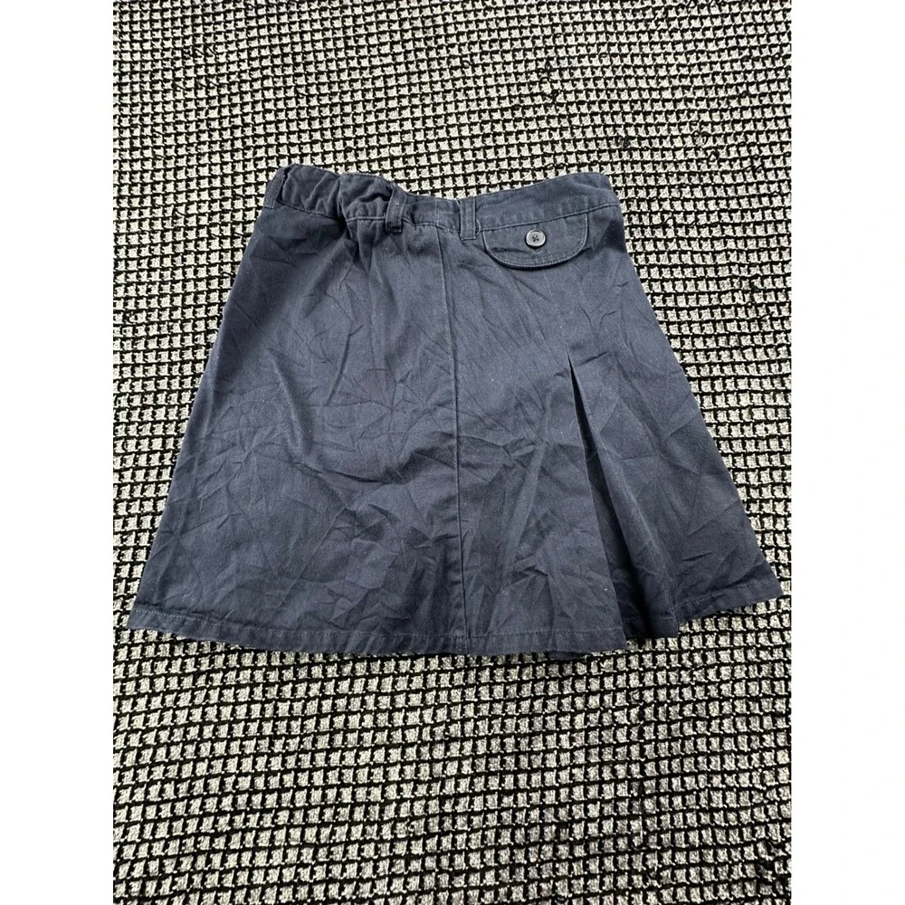 French Toast Pleated Skort Girls Size 10 Navy Blue Excellent School Uniform